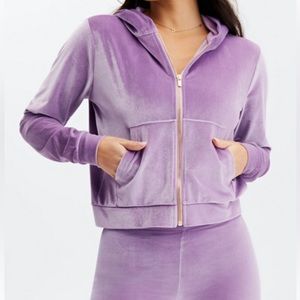 Fabletics Emma velour leggings and jacket. Sz 10 leggings-NWT. Jacket-NWOT